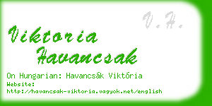 viktoria havancsak business card