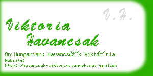 viktoria havancsak business card